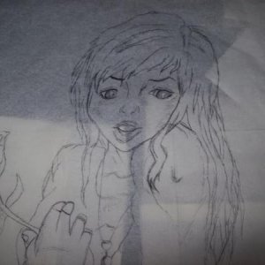 I literally drew this on a napkin.  Had no paper and I used an ink pen XD