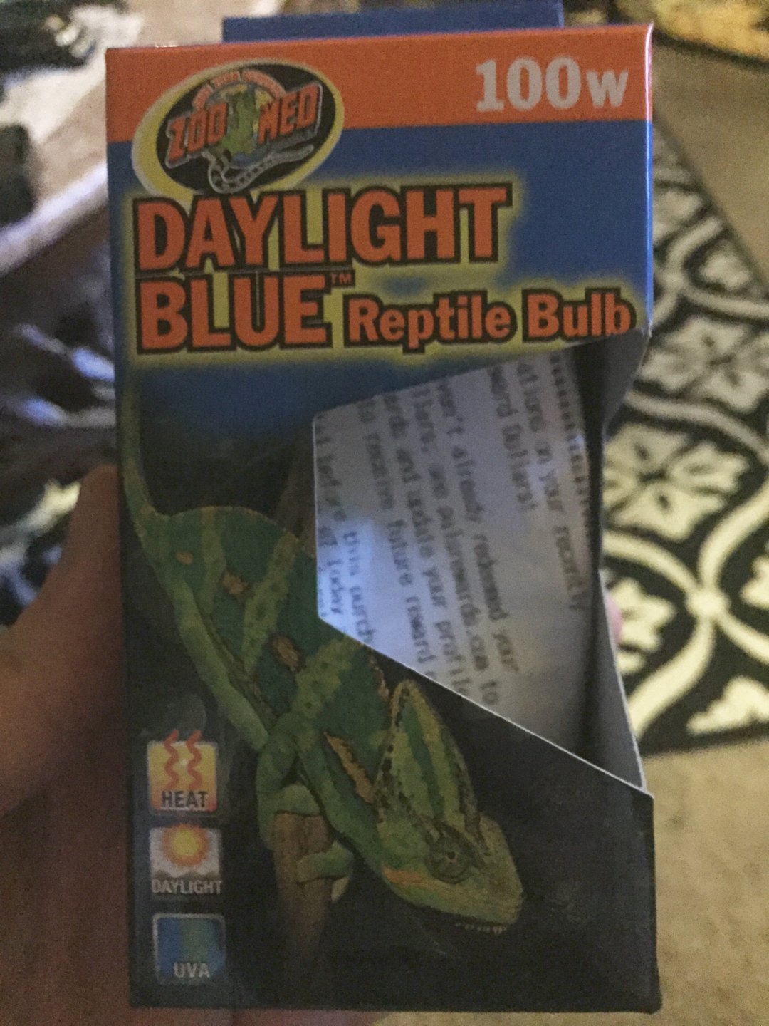 Daylight blue deals reptile bulb