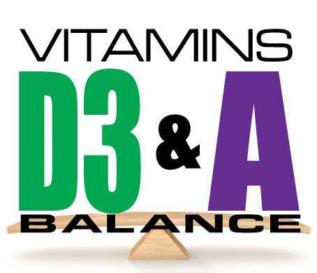 The balance between Vitamins D3 and A