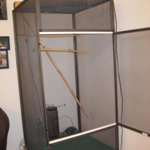 The new cage....without plants yet!