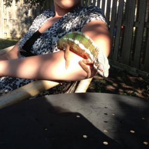 Luciano taking in some sun