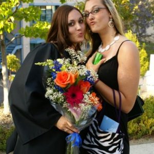 My sister and I at my graduation!