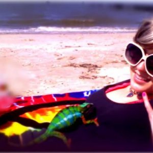 Basking at the beach with Maui
