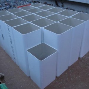 19 feeder cups cut