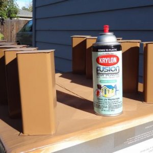 Brown with clear coat