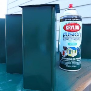 Green with clear coat