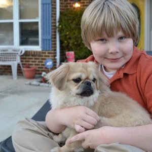 JJ & Morgan (my son & his pekingnese) 12/18/2012