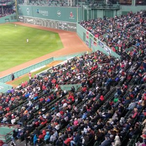 Red Sox game last night in the skybox view