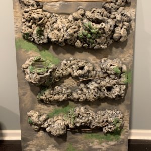 Faux rock wall finish and ready to install!