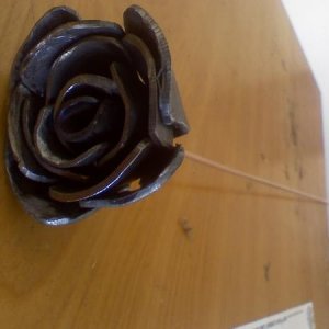 Metal rose i made for my girlfried