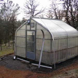 My Greenhouse being Assembled at New Houses Location