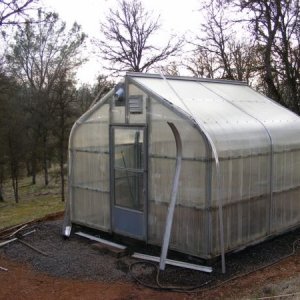 My Greenhouse being Assembled at New Houses Location