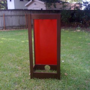 painted and ready for screening and door installation.