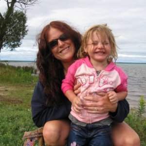 Me and my daughter at the lake
