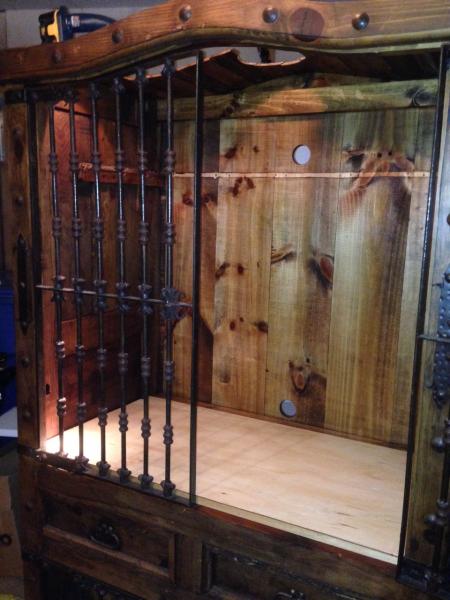 1 door to show what they look like, I'll attach screen to the inside of the doors so it will look the same but be secure.