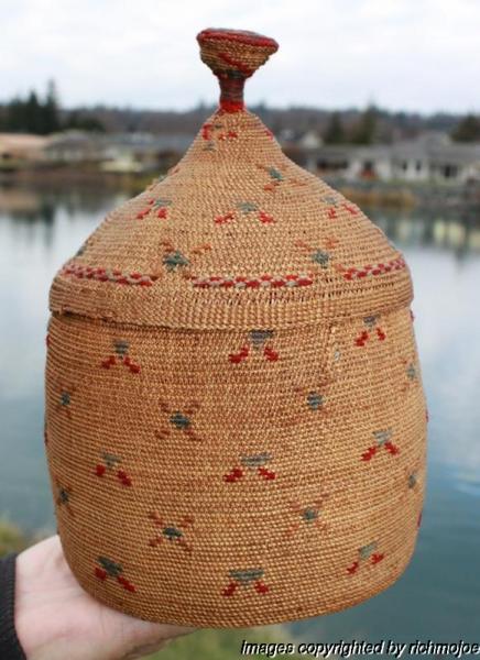 Aleut basket possibly Attu?
