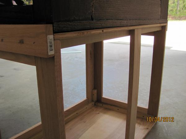 Cage sits inside to prevent sliding.