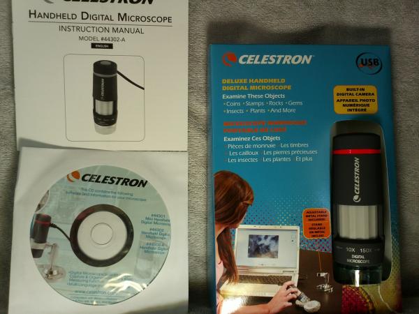 celestron 44302 usb microscope. i will be doing a review of this unit sometime in the near future. this is a great unit for the money. can usually be