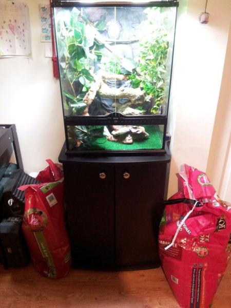 I used a 29 gallon biocube stand