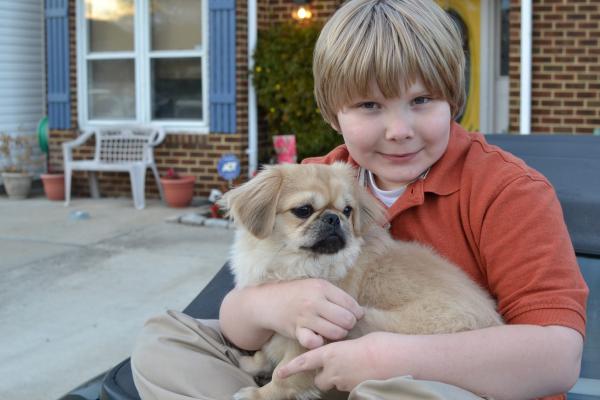 JJ & Morgan (my son & his pekingnese) 12/18/2012