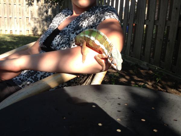 Luciano taking in some sun