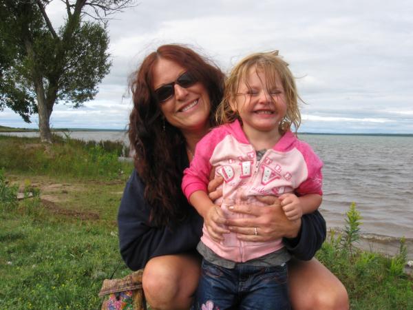 Me and my daughter at the lake