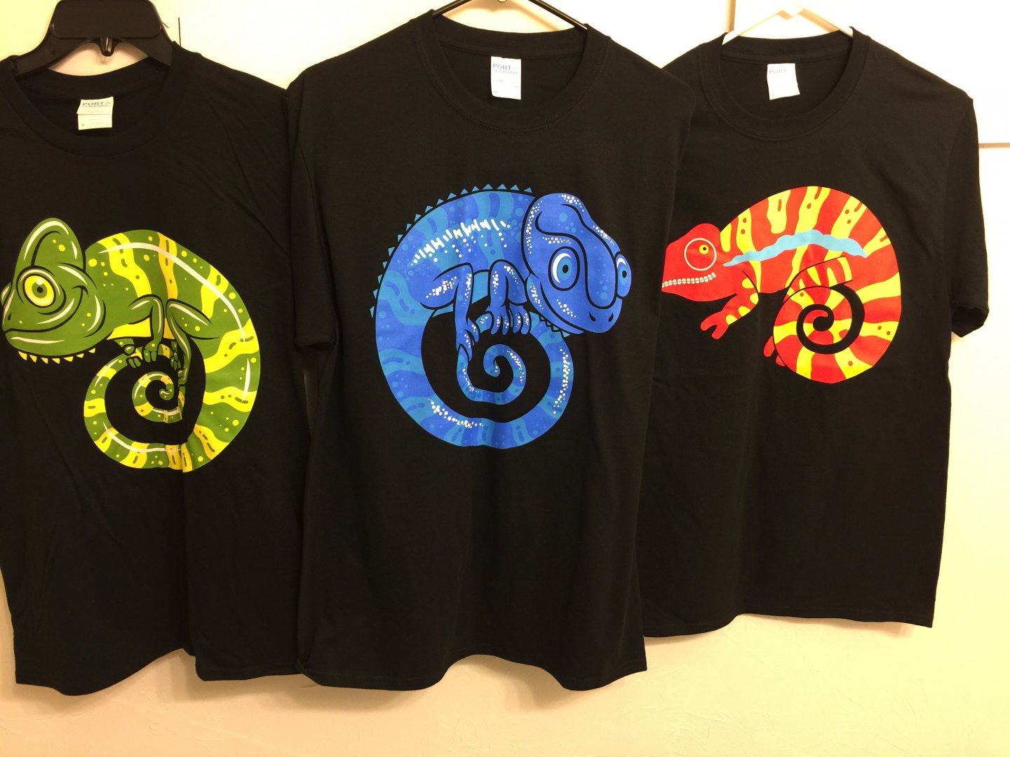 My chameleon shirts