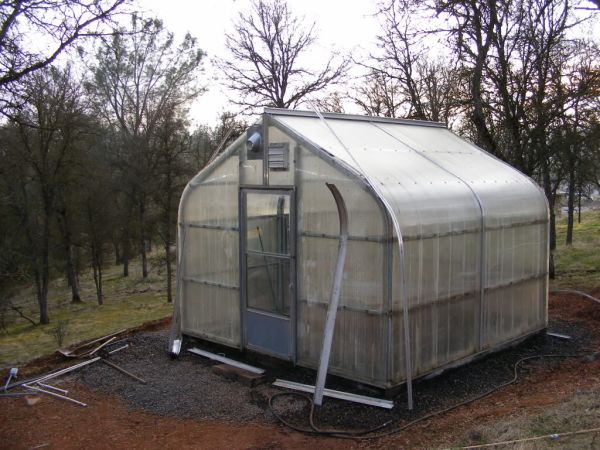 My Greenhouse being Assembled at New Houses Location