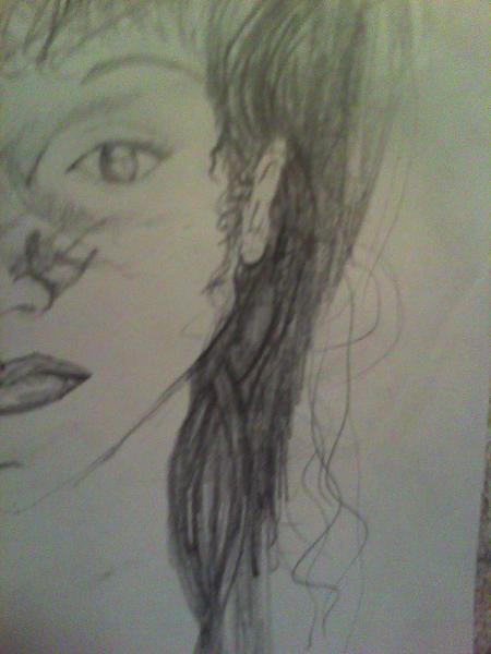 was a rough sketch nowheres Near done