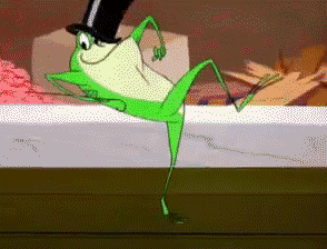Image result for looney tunes frog gif