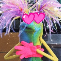 In Love Puppet GIF by GIPHY Studios Originals